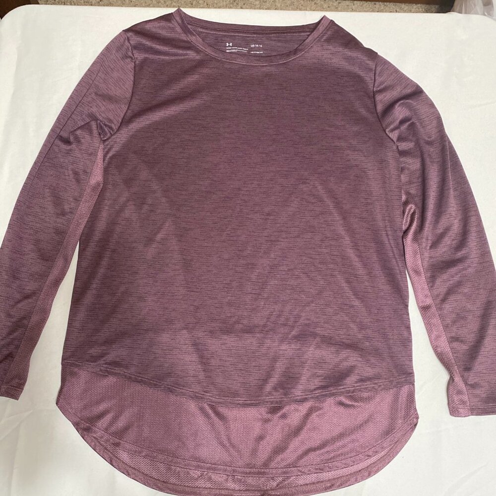 Under Armour UA Tech Vent Long Sleeve 1366130 L Polyester Blend Purple